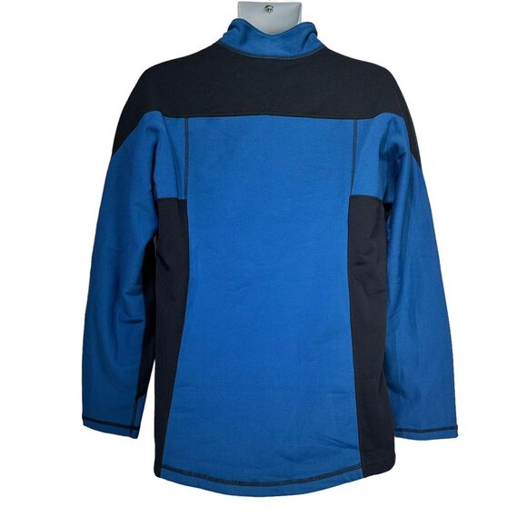 REI Jacket Mens Large Blue Soft Shell Quarter Zip Pullover Casual Long Sleeve - Picture 2 of 6